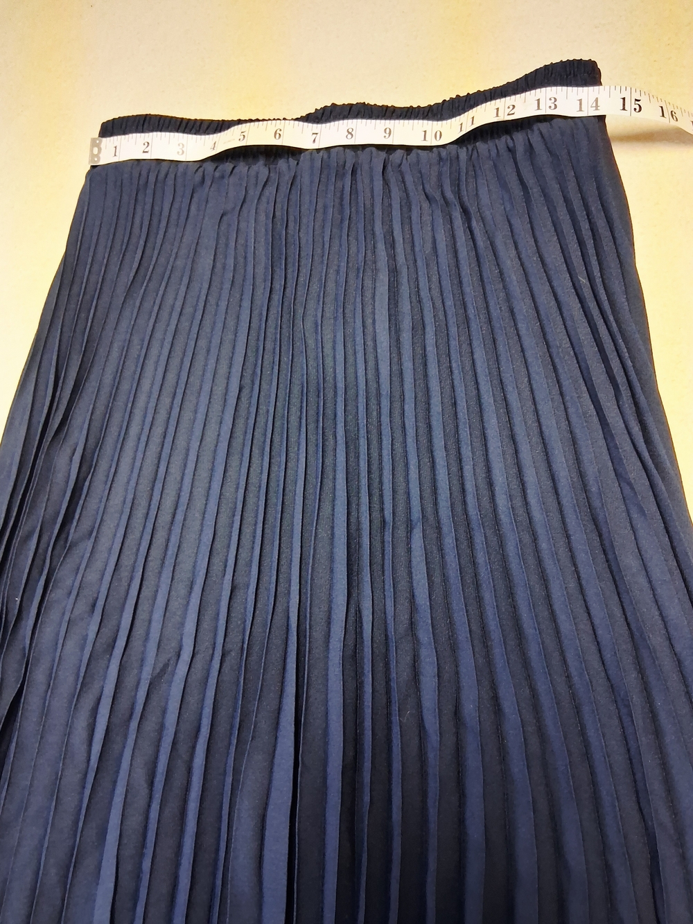 Ricki's Navy Pleated Midi Skirt - Picture 4 of 5